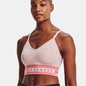UNDER ARMOUR Women's Seamless Light Support Sports Bra - Light Pink